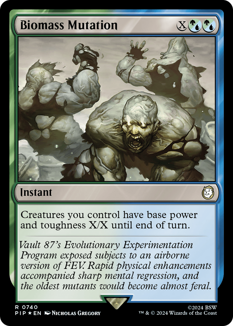 Biomass Mutation (PIP-740) - Fallout Foil - Premium MTG Single from Wizards of the Coast - Just $0.61! Shop now at Game Crave Tournament Store