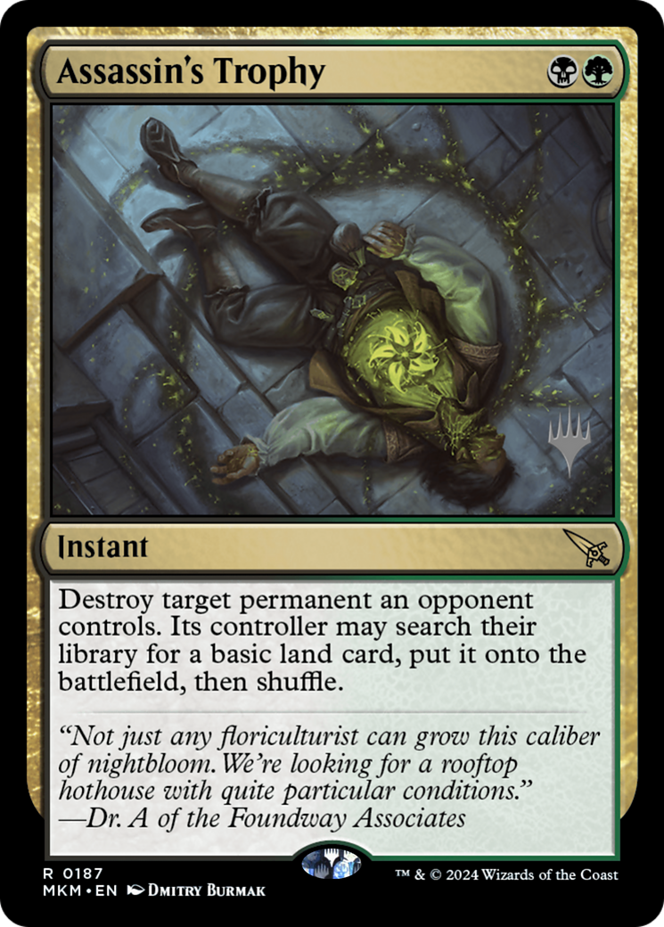 Assassin's Trophy (PMKM-187P) - Murders at Karlov Manor Promos - Premium MTG Single from Wizards of the Coast - Just $2.62! Shop now at Game Crave Tournament Store