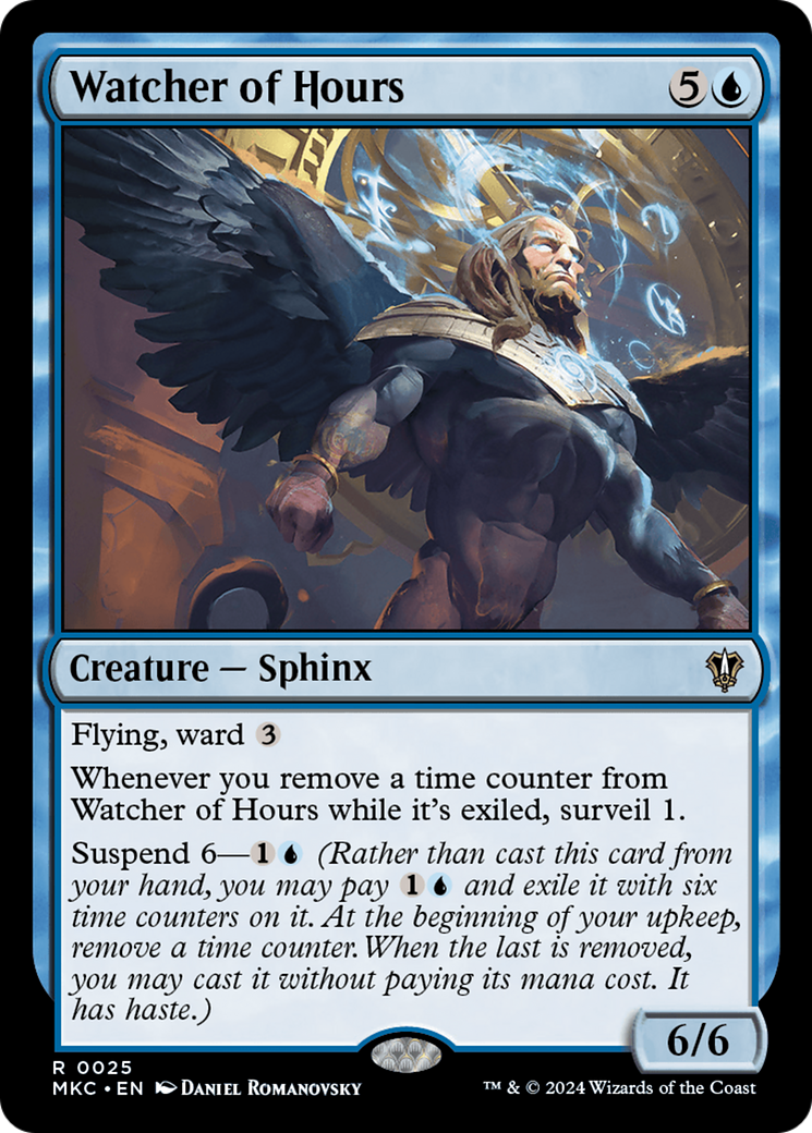 Watcher of Hours (MKC-025) - Murders at Karlov Manor Commander - Premium MTG Single from Wizards of the Coast - Just $0.25! Shop now at Game Crave Tournament Store