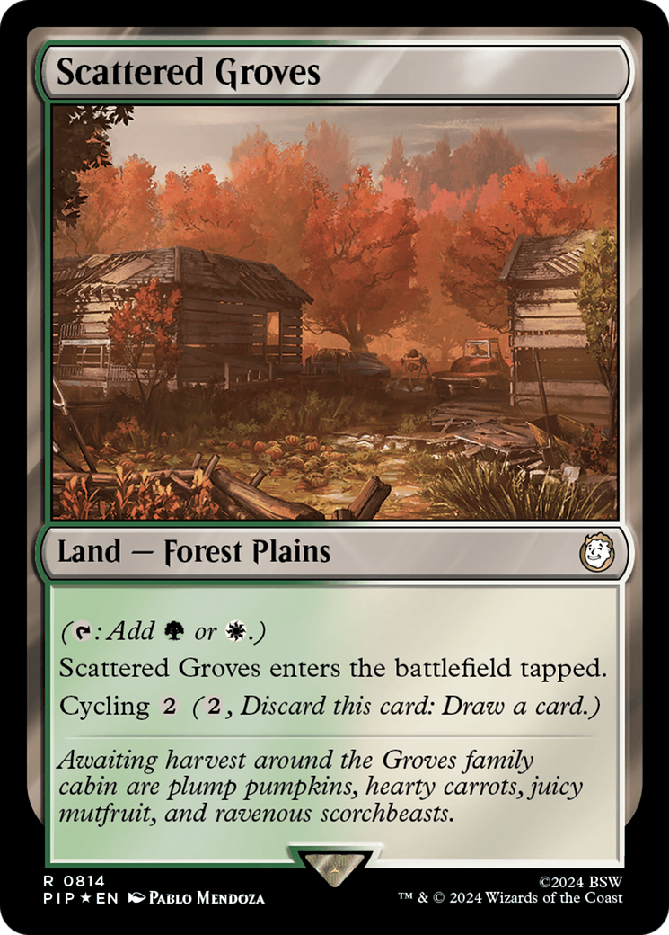 Scattered Groves (PIP-814) - Fallout Foil - Premium MTG Single from Wizards of the Coast - Just $0.48! Shop now at Game Crave Tournament Store