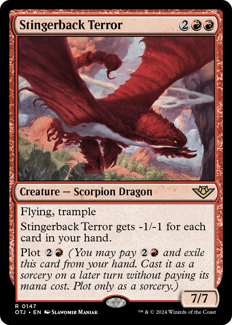 Stingerback Terror (OTJ-147) - Outlaws of Thunder Junction Foil - Premium MTG Single from Wizards of the Coast - Just $0.25! Shop now at Game Crave Tournament Store