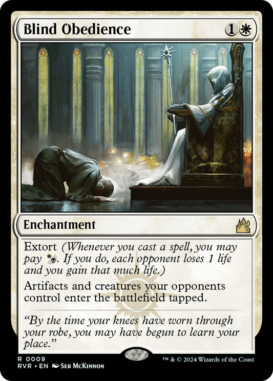 Blind Obedience (RVR-009) - Ravnica Remastered Foil - Premium MTG Single from Wizards of the Coast - Just $2.70! Shop now at Game Crave Tournament Store