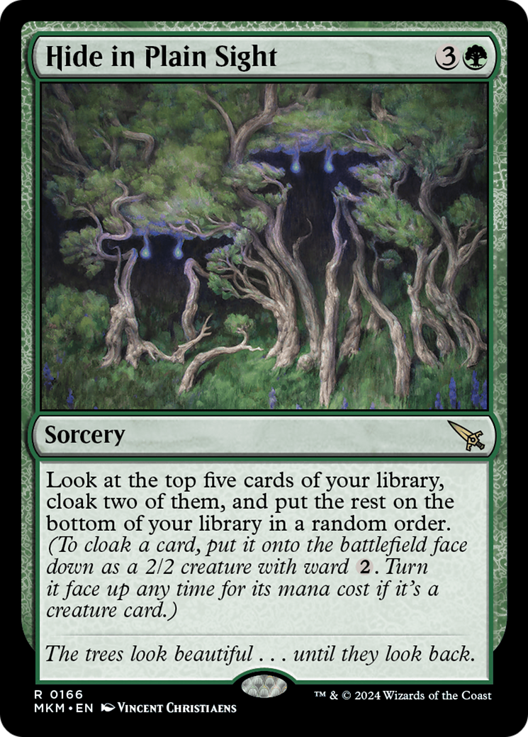 Hide in Plain Sight (MKM-166) - Murders at Karlov Manor - Premium MTG Single from Wizards of the Coast - Just $0.25! Shop now at Game Crave Tournament Store