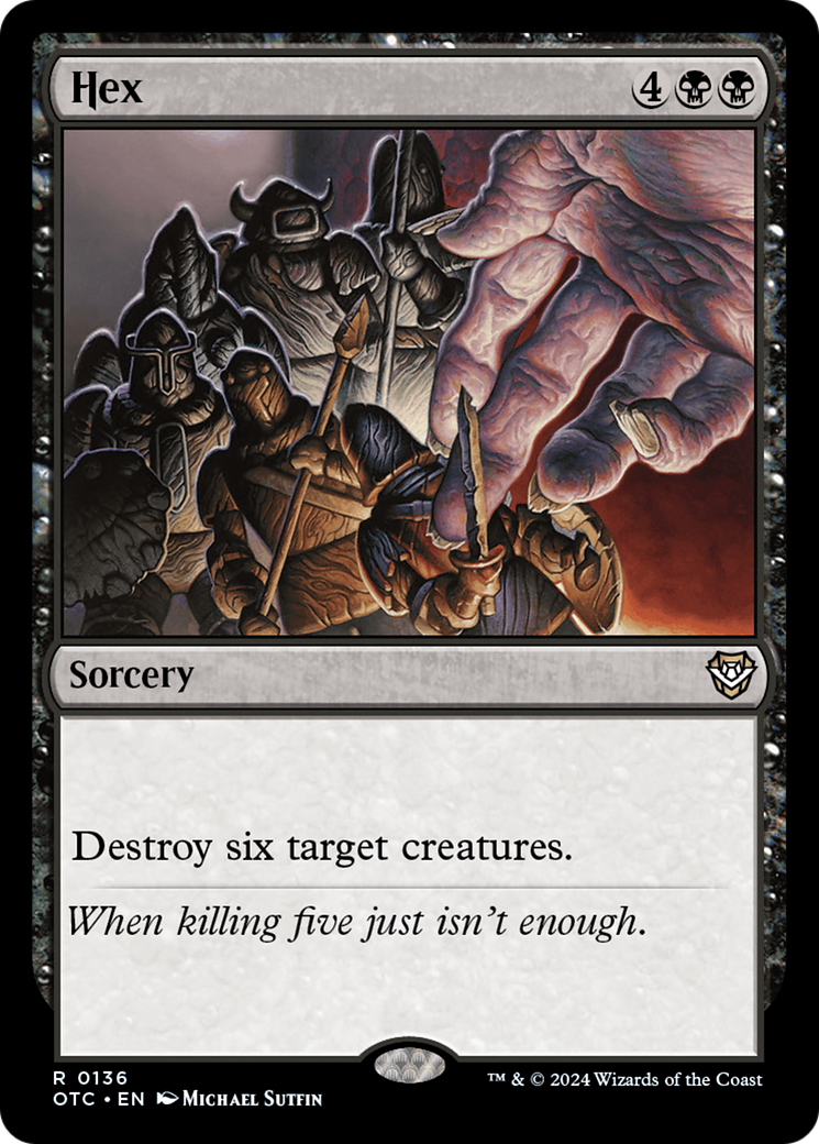 Hex (OTC-136) - Outlaws of Thunder Junction Commander - Premium MTG Single from Wizards of the Coast - Just $0.25! Shop now at Game Crave Tournament Store