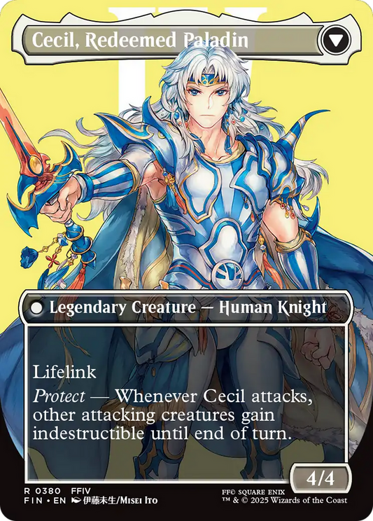Cecil, Dark Knight // Cecil, Redeemed Paladin (FIN-380) - FINAL FANTASY (Borderless) - Premium MTG Single from Wizards of the Coast - Just $2.14! Shop now at Game Crave Tournament Store