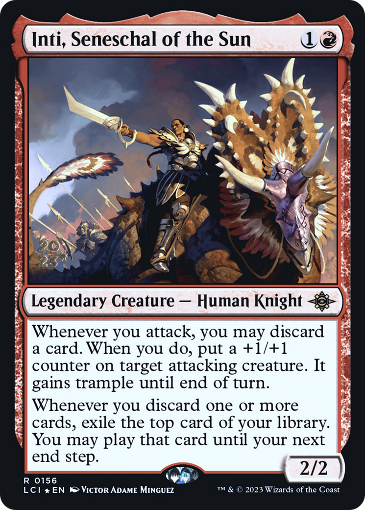 Inti, Seneschal of the Sun (PLCI-156S) - The Lost Caverns of Ixalan Promos Foil - Premium MTG Single from Wizards of the Coast - Just $3.47! Shop now at Game Crave Tournament Store