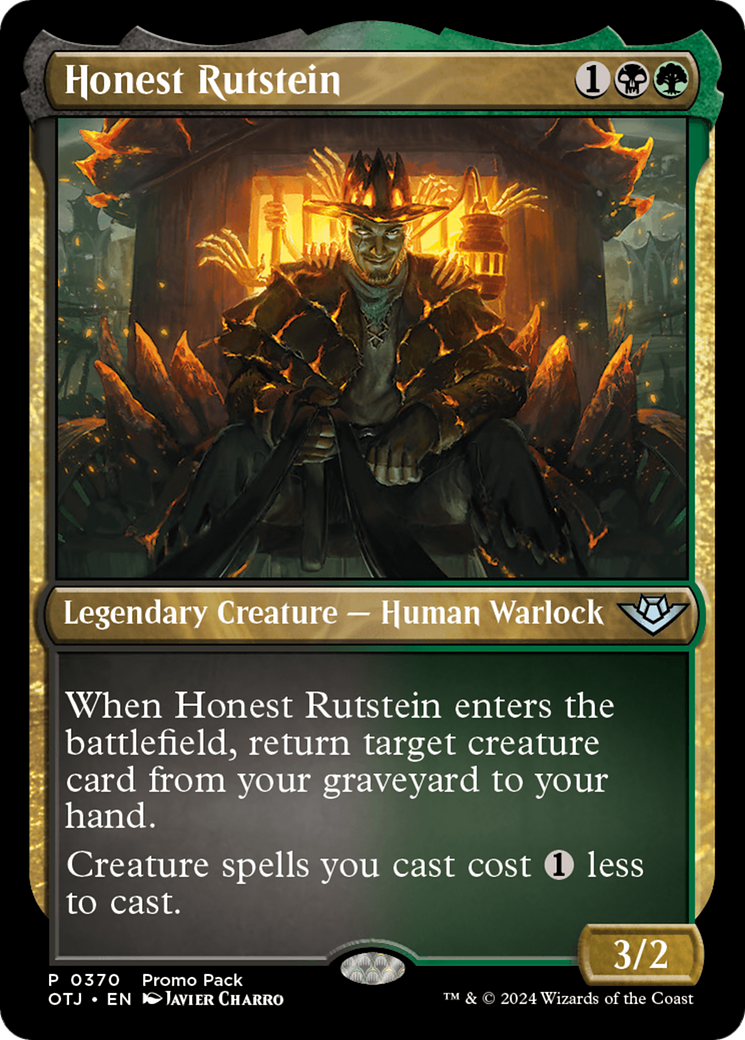 Honest Rutstein (OTJ-370) - Outlaws of Thunder Junction Etched Foil - Premium MTG Single from Wizards of the Coast - Just $0.48! Shop now at Game Crave Tournament Store