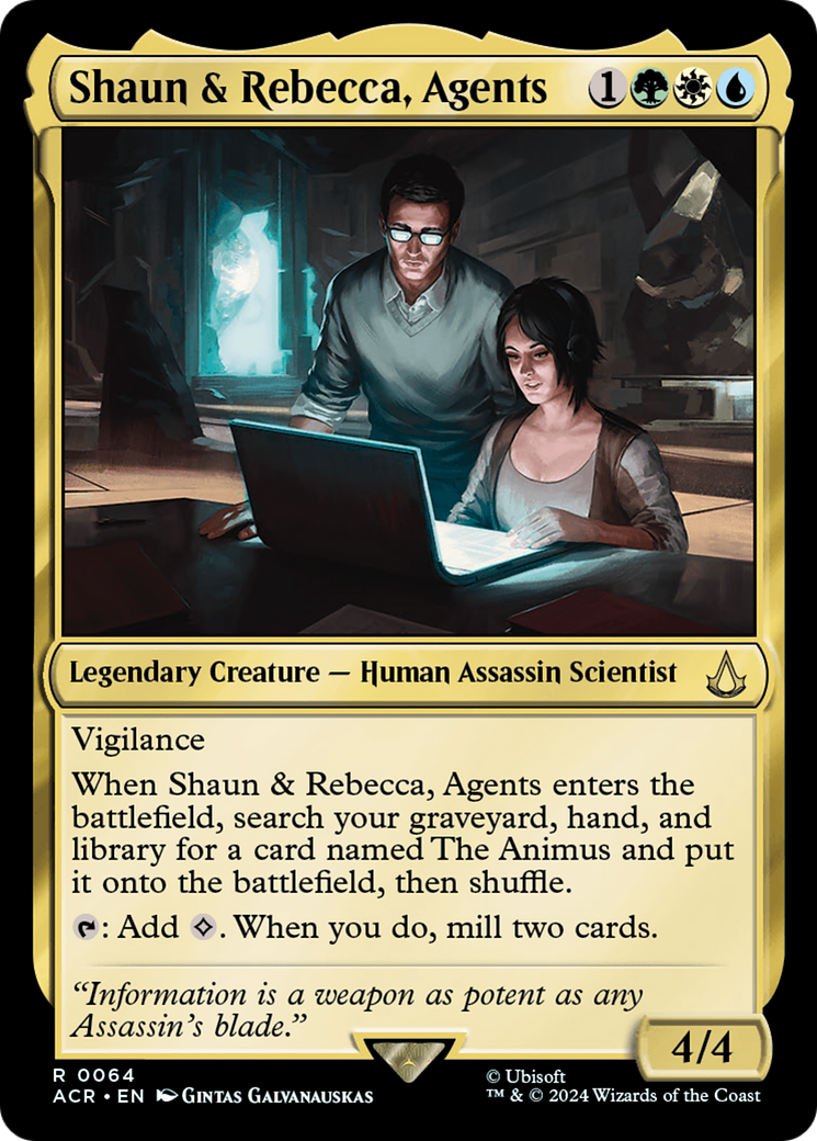 Shaun & Rebecca, Agents (ACR-064) - Assassin's Creed Foil - Premium MTG Single from Wizards of the Coast - Just $0.25! Shop now at Game Crave Tournament Store