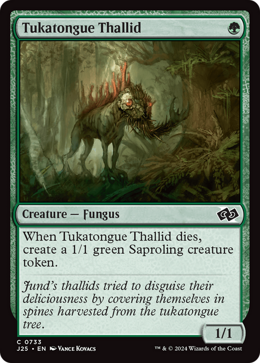 Tukatongue Thallid (J25-733) - Foundations Jumpstart - Premium MTG Single from Wizards of the Coast - Just $0.25! Shop now at Game Crave Tournament Store