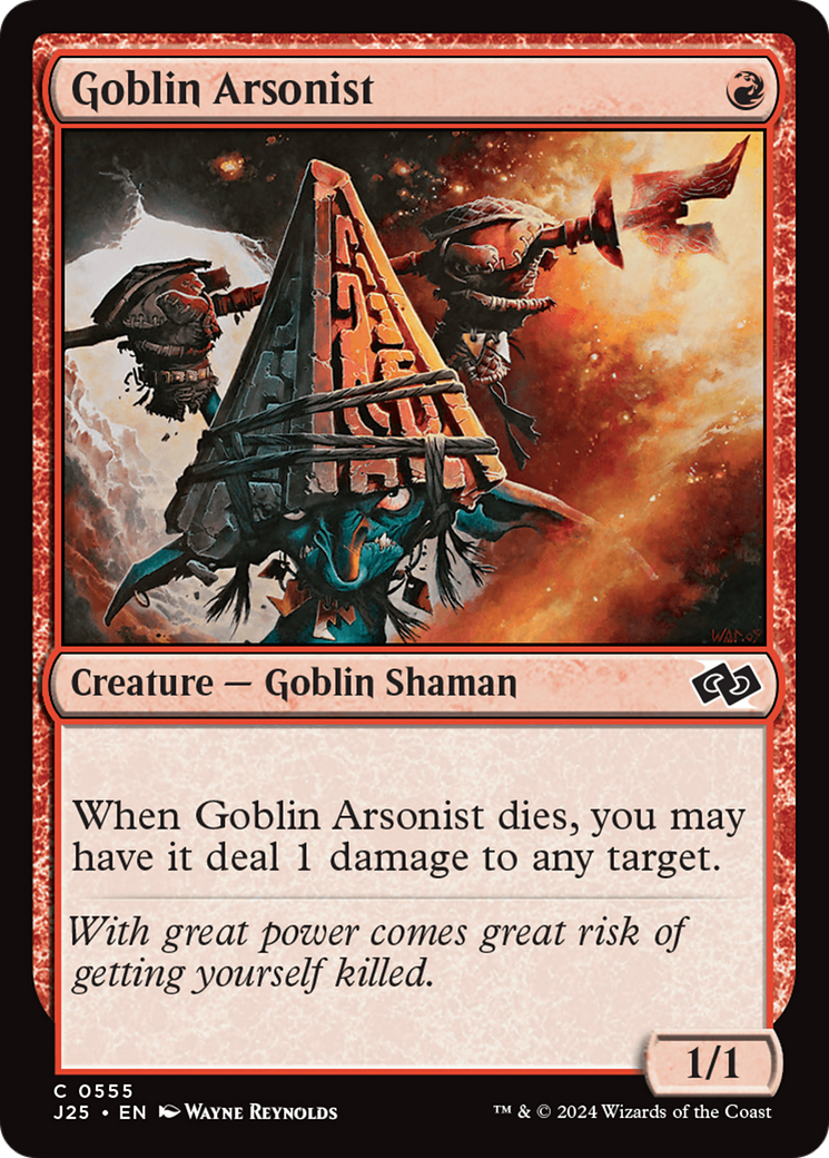 Goblin Arsonist (J25-555) - Foundations Jumpstart - Premium MTG Single from Wizards of the Coast - Just $0.25! Shop now at Game Crave Tournament Store