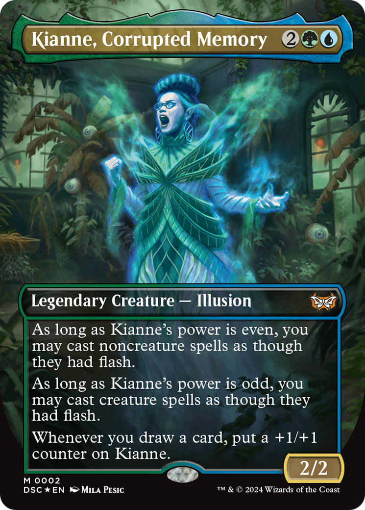 Kianne, Corrupted Memory (DSC-002) - Duskmourn: House of Horror Commander (Borderless) - Premium MTG Single from Wizards of the Coast - Just $0.25! Shop now at Game Crave Tournament Store
