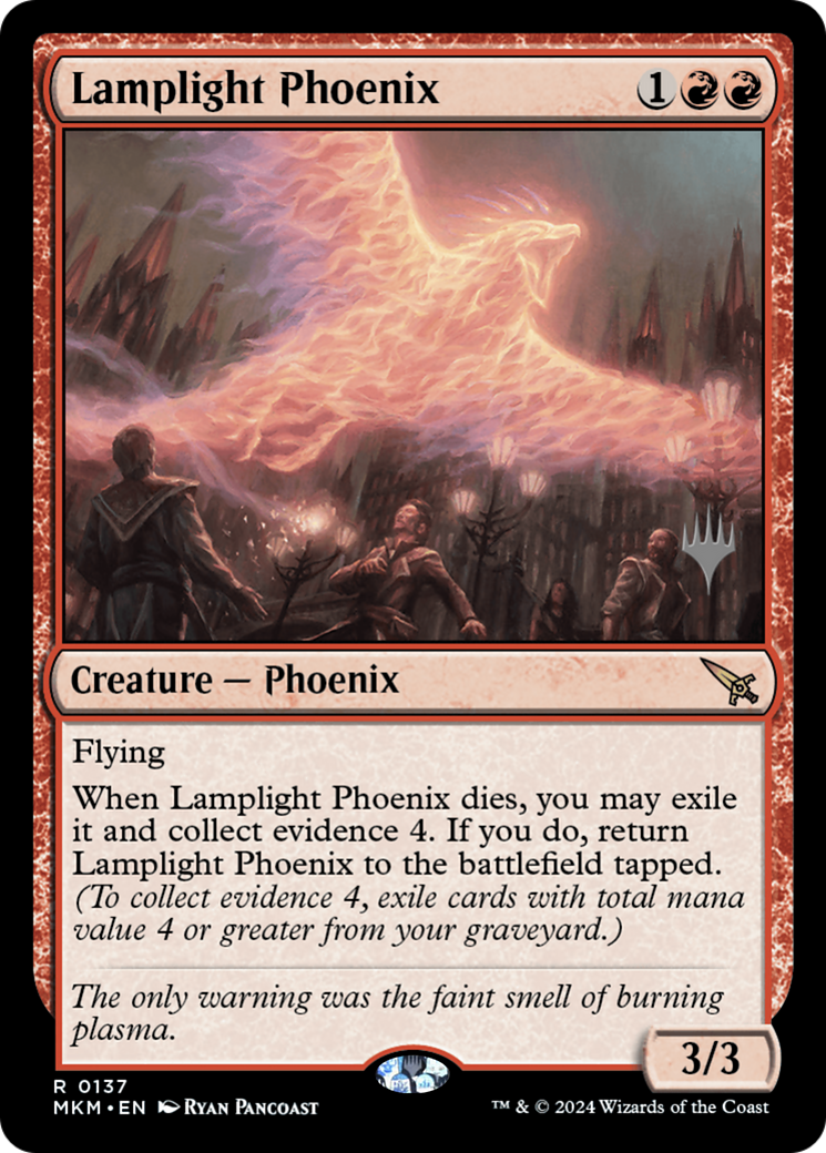 Lamplight Phoenix (PMKM-137P) - Murders at Karlov Manor Promos - Premium MTG Single from Wizards of the Coast - Just $0.25! Shop now at Game Crave Tournament Store
