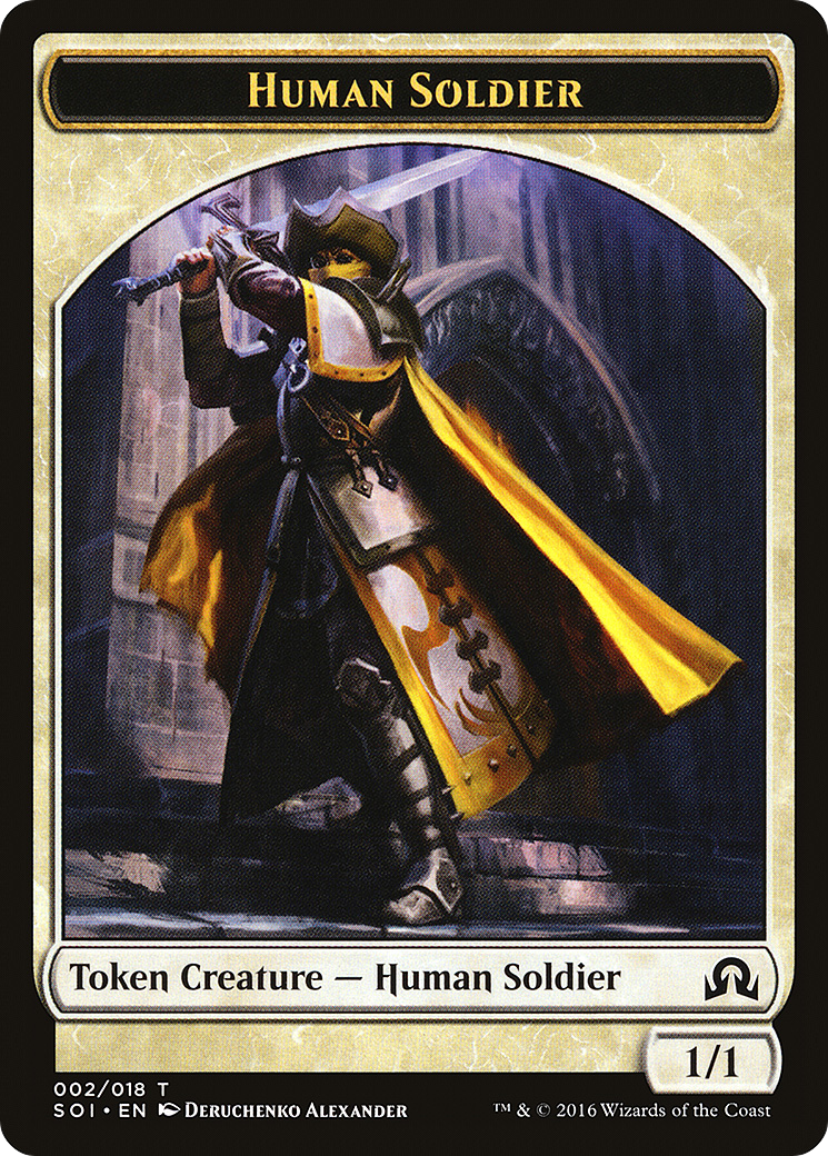 Human Soldier (TSOI-002) - Shadows over Innistrad Tokens
