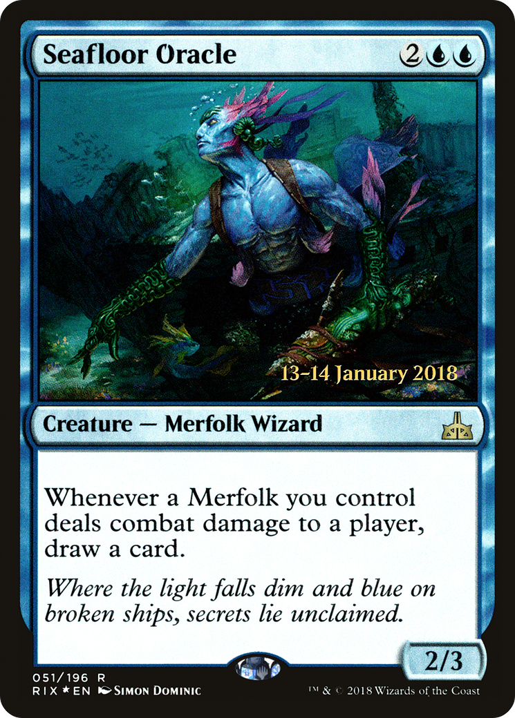 Seafloor Oracle (PRIX-51S) - Rivals of Ixalan Promos Foil