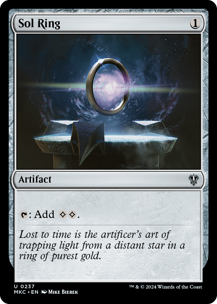Sol Ring (MKC-237) - Murders at Karlov Manor Commander - Premium MTG Single from Wizards of the Coast - Just $0.90! Shop now at Game Crave Tournament Store