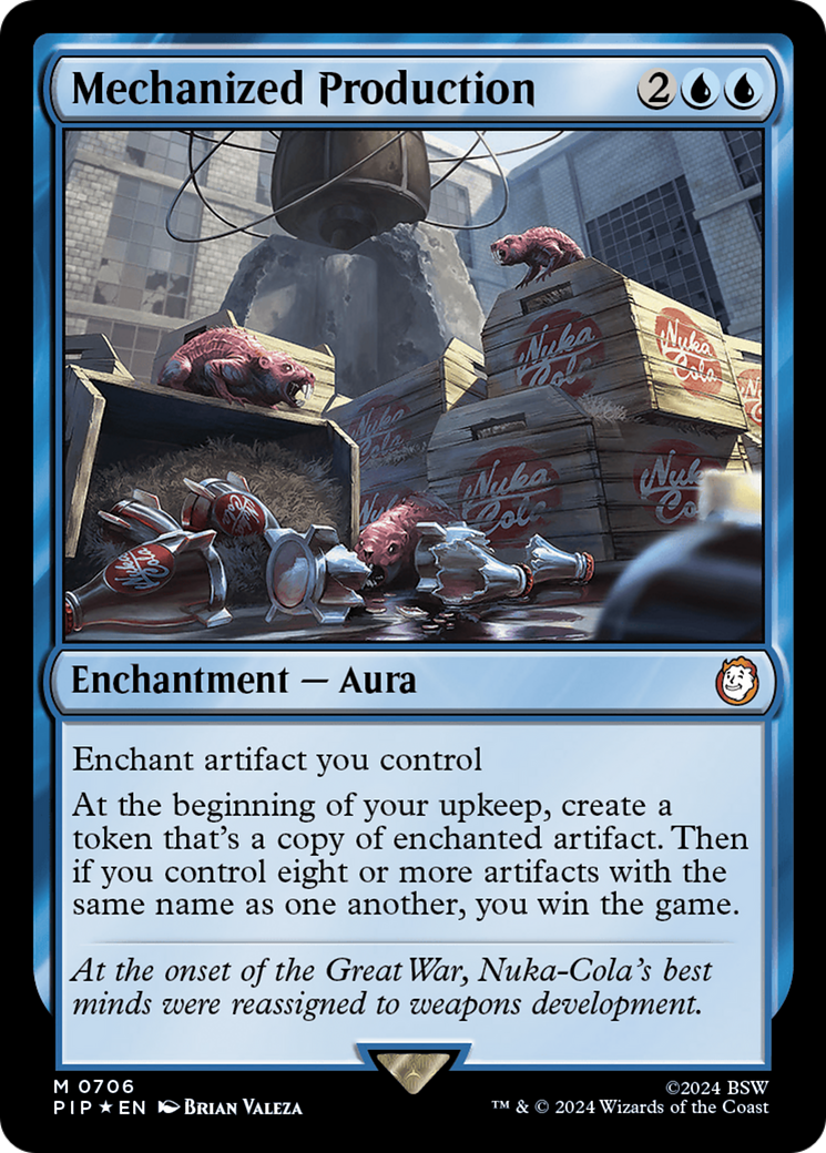 Mechanized Production (PIP-706) - Fallout Foil - Premium MTG Single from Wizards of the Coast - Just $3.23! Shop now at Game Crave Tournament Store