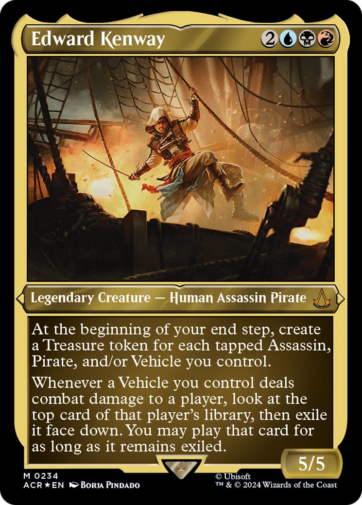 Edward Kenway (ACR-234) - Assassin's Creed Etched Foil - Premium MTG Single from Wizards of the Coast - Just $14.08! Shop now at Game Crave Tournament Store