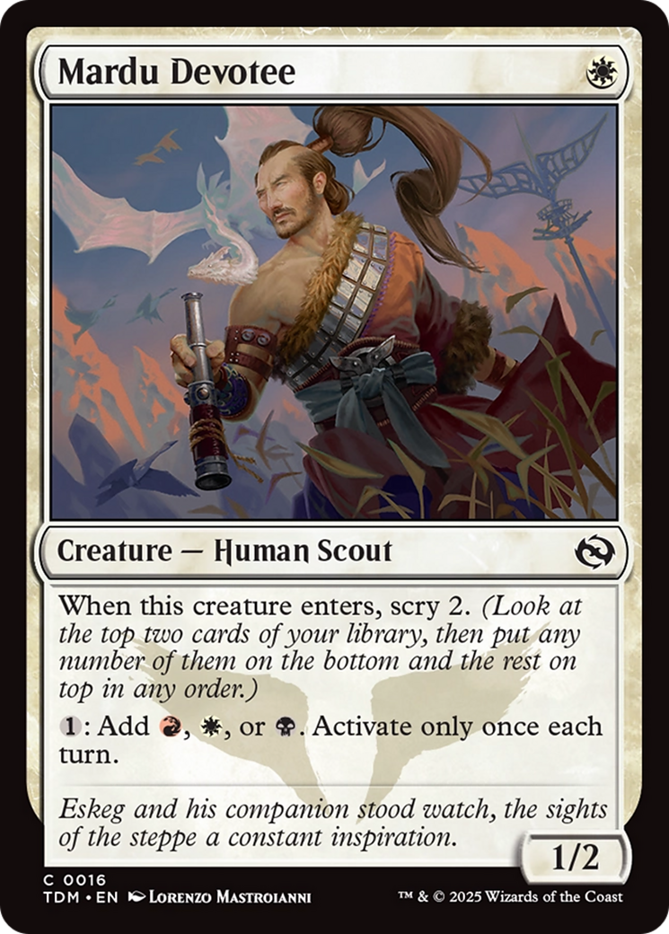 Mardu Devotee (TDM-016) - Tarkir: Dragonstorm Foil - Premium MTG Single from Wizards of the Coast - Just $0.08! Shop now at Game Crave Tournament Store