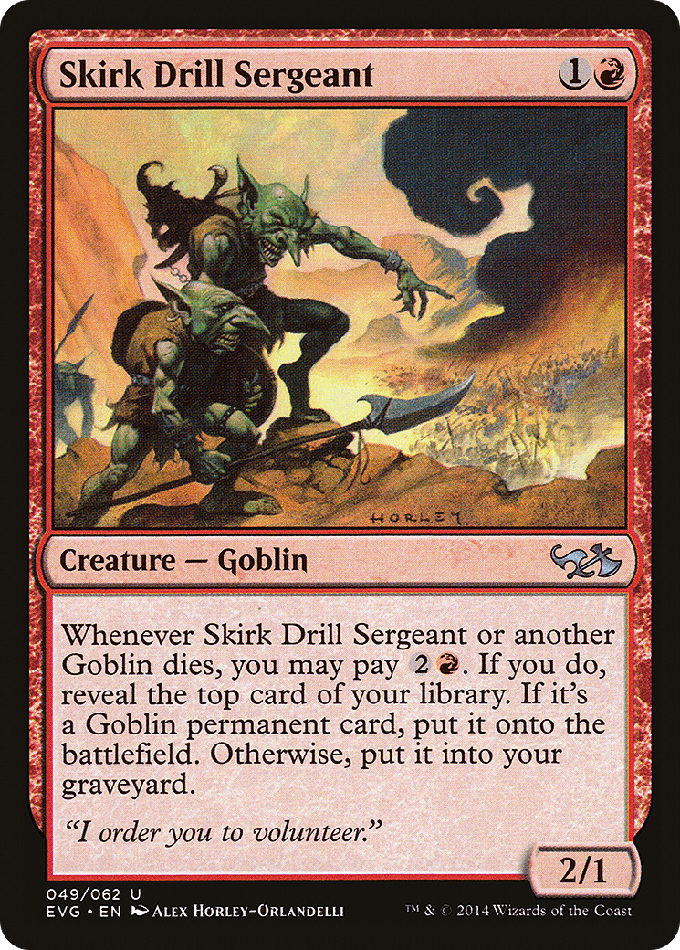 Skirk Drill Sergeant (EVG-049) - Duel Decks Anthology: Elves vs. Goblins