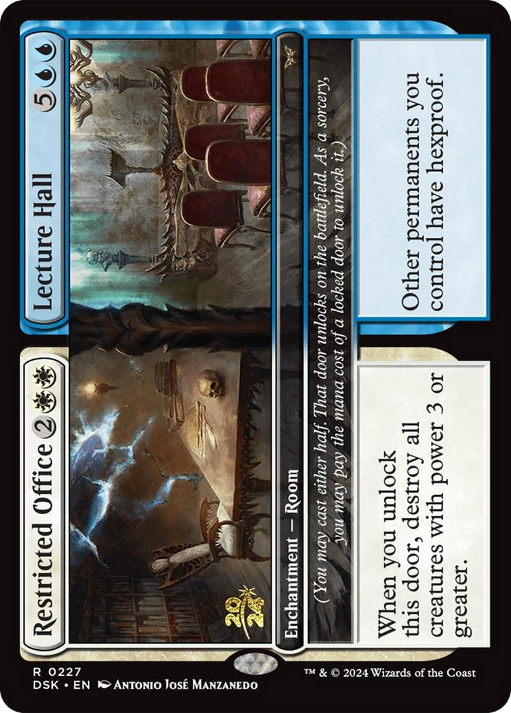 Restricted Office // Lecture Hall (PDSK-227S) - Duskmourn: House of Horror Promos Foil - Premium MTG Single from Wizards of the Coast - Just $0.55! Shop now at Game Crave Tournament Store