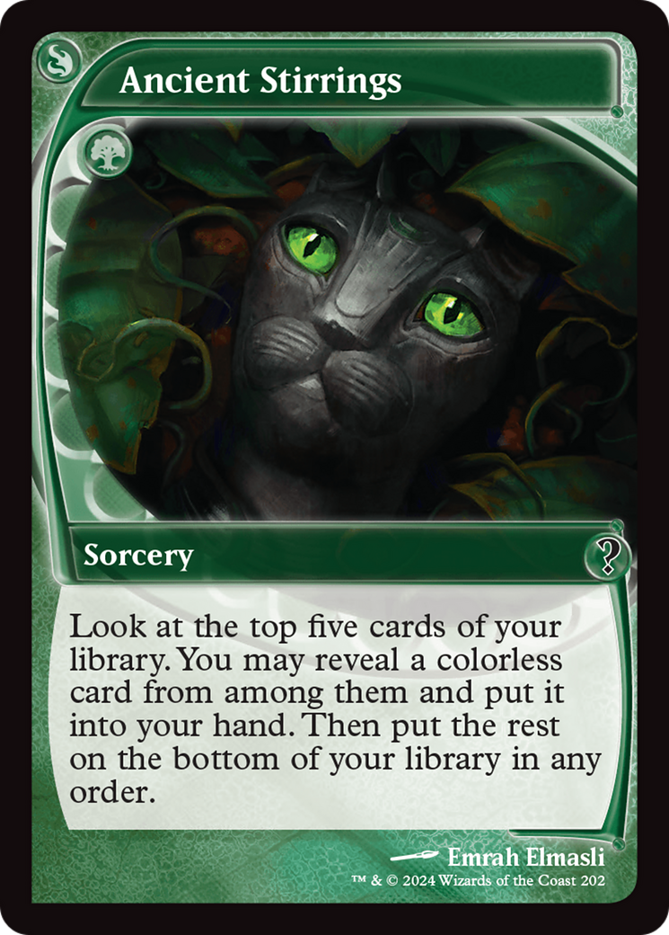 Ancient Stirrings (MB2-202) - Mystery Booster 2 Foil - Premium MTG Single from Wizards of the Coast - Just $25.83! Shop now at Game Crave Tournament Store