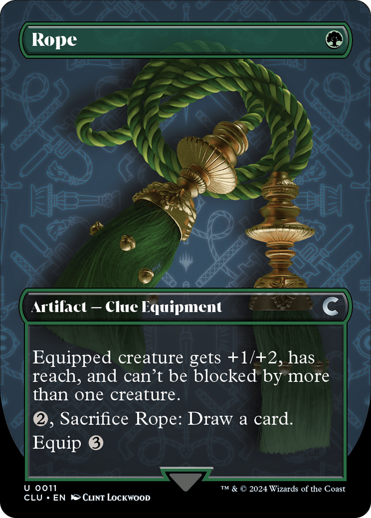 Rope (CLU-011) - Ravnica: Clue Edition (Borderless) - Premium MTG Single from Wizards of the Coast - Just $0.25! Shop now at Game Crave Tournament Store