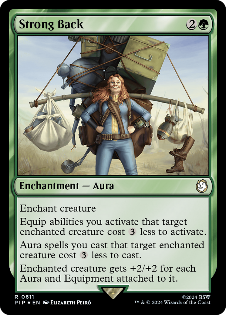 Strong Back (PIP-611) - Fallout Foil - Premium MTG Single from Wizards of the Coast - Just $3.72! Shop now at Game Crave Tournament Store