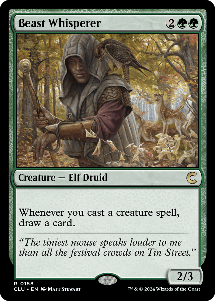 Beast Whisperer (CLU-158) - Ravnica: Clue Edition - Premium MTG Single from Wizards of the Coast - Just $4.12! Shop now at Game Crave Tournament Store