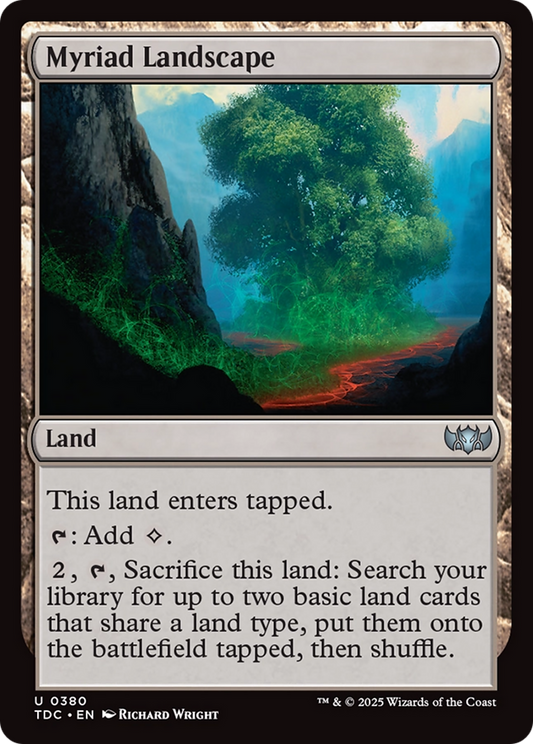 Myriad Landscape (TDC-380) - Tarkir: Dragonstorm Commander - Premium MTG Single from Wizards of the Coast - Just $0.08! Shop now at Game Crave Tournament Store
