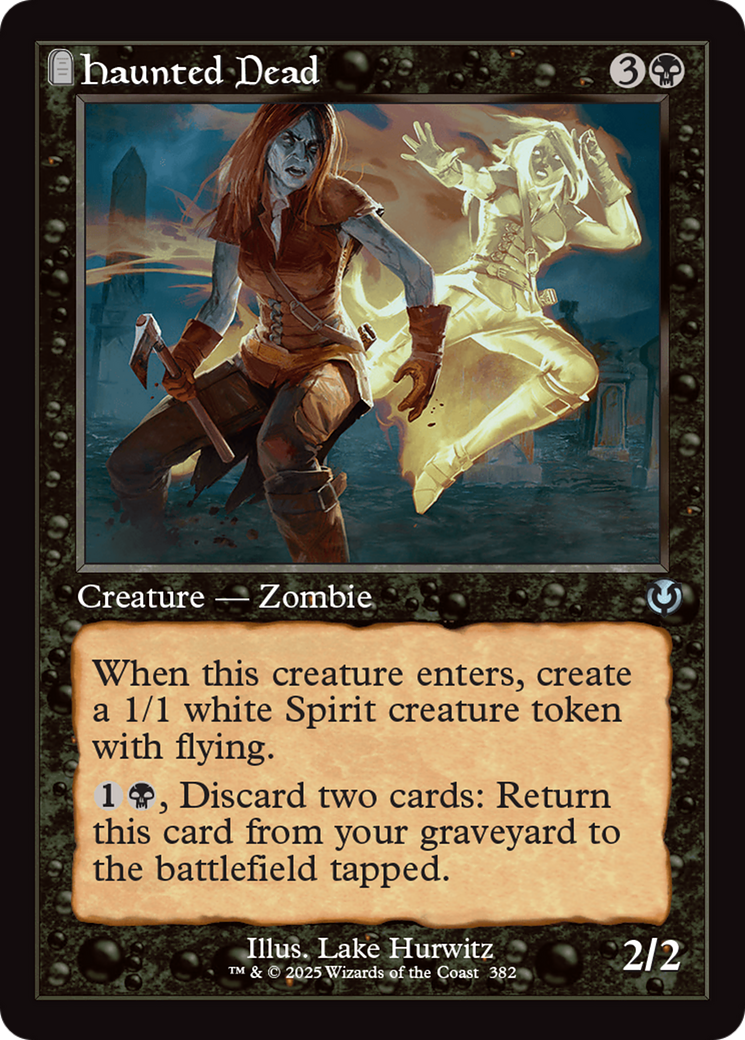 Haunted Dead (Retro Frame) (-382) - Innistrad Remastered - Premium MTG Single from Wizards of the Coast - Just $0.25! Shop now at Game Crave Tournament Store