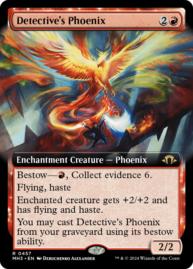 Detective's Phoenix (MH3-457) - Modern Horizons 3: (Extended Art) Foil - Premium MTG Single from Wizards of the Coast - Just $2.06! Shop now at Game Crave Tournament Store