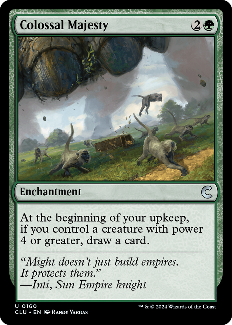 Colossal Majesty (CLU-160) - Ravnica: Clue Edition - Premium MTG Single from Wizards of the Coast - Just $0.66! Shop now at Game Crave Tournament Store