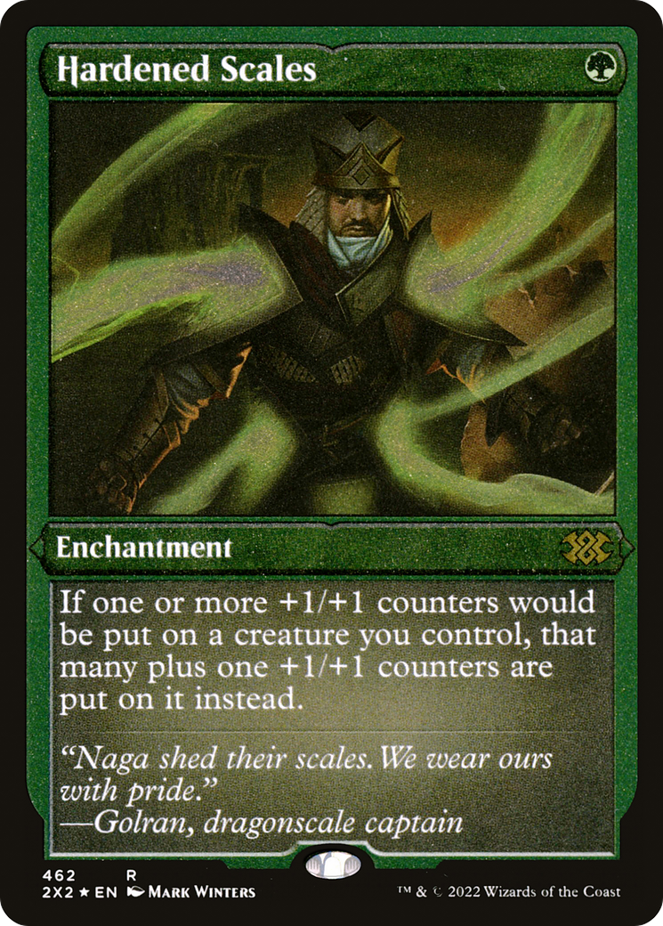 Hardened Scales (Foil Etched) (2X2-462) - Double Masters 2022 Foil