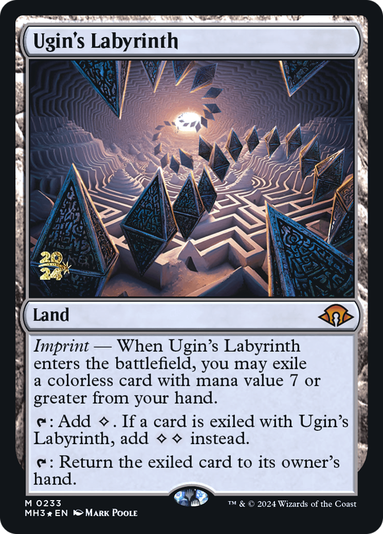 Ugin's Labyrinth (PMH3-233S) - Modern Horizons 3 Promos Foil - Premium MTG Single from Wizards of the Coast - Just $27.77! Shop now at Game Crave Tournament Store