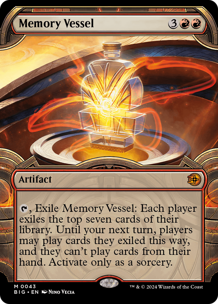 Memory Vessel (BIG-043) - The Big Score: (Showcase) (Borderless) Foil - Premium MTG Single from Wizards of the Coast - Just $2.54! Shop now at Game Crave Tournament Store