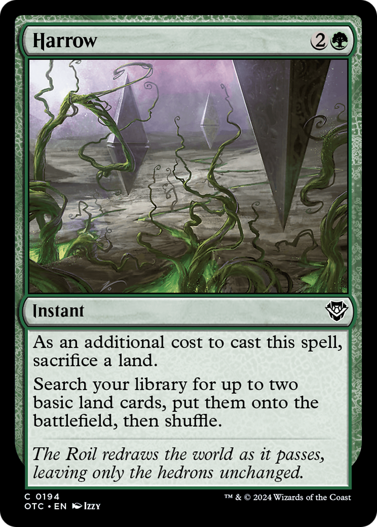 Harrow (OTC-194) - Outlaws of Thunder Junction Commander - Premium MTG Single from Wizards of the Coast - Just $0.71! Shop now at Game Crave Tournament Store