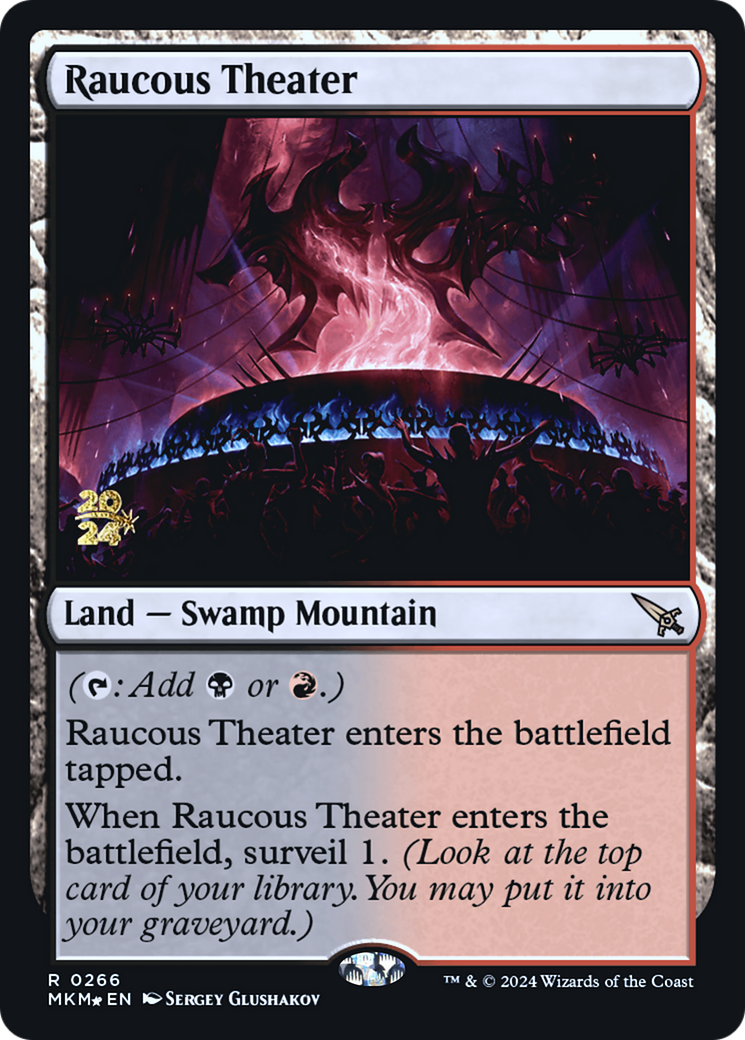 Raucous Theater (PMKM-266S) - Murders at Karlov Manor Promos Foil - Premium MTG Single from Wizards of the Coast - Just $9.01! Shop now at Game Crave Tournament Store