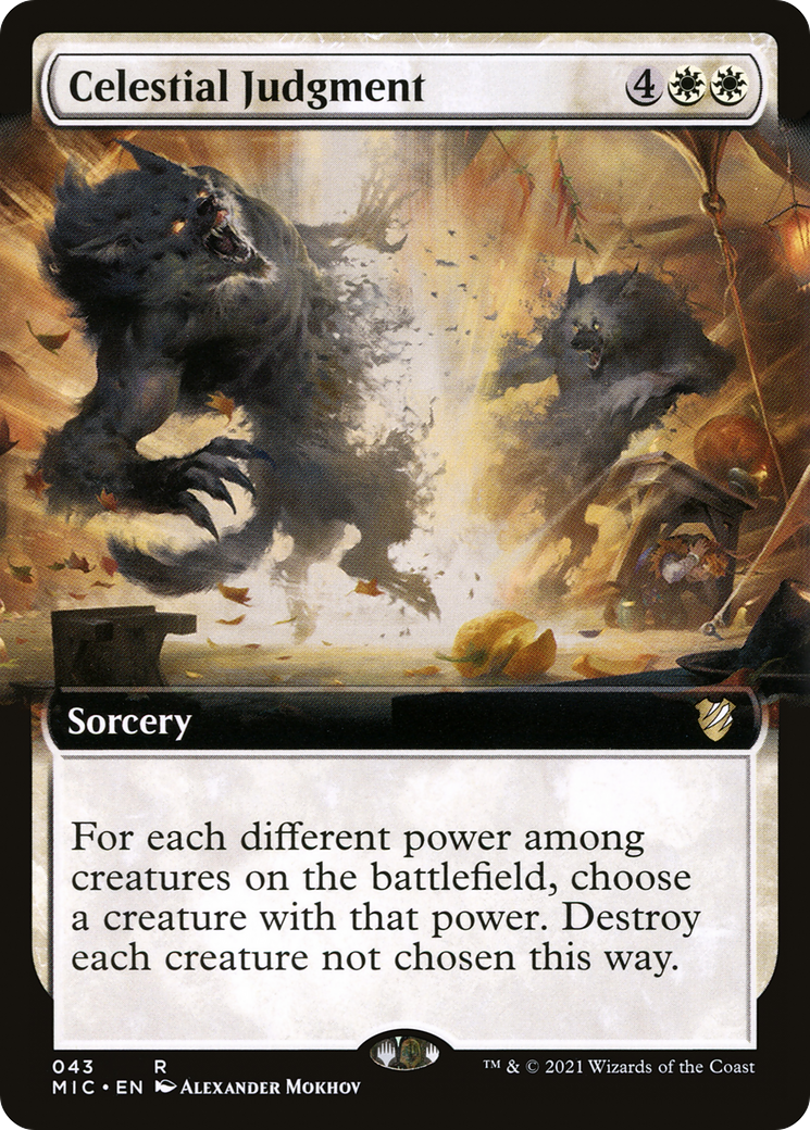 Celestial Judgment (MIC-043) - Midnight Hunt Commander: (Extended Art) - Premium MTG Single from Wizards of the Coast - Just $0.08! Shop now at Game Crave Tournament Store
