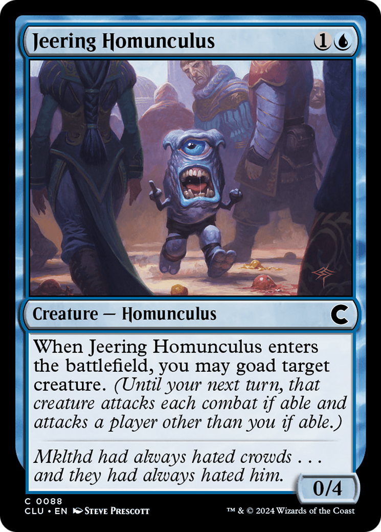 Jeering Homunculus (CLU-088) - Ravnica: Clue Edition - Premium MTG Single from Wizards of the Coast - Just $0.25! Shop now at Game Crave Tournament Store