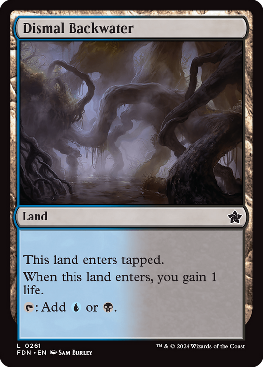 Dismal Backwater (FDN-261) - Foundations Foil - Premium MTG Single from Wizards of the Coast - Just $0.25! Shop now at Game Crave Tournament Store