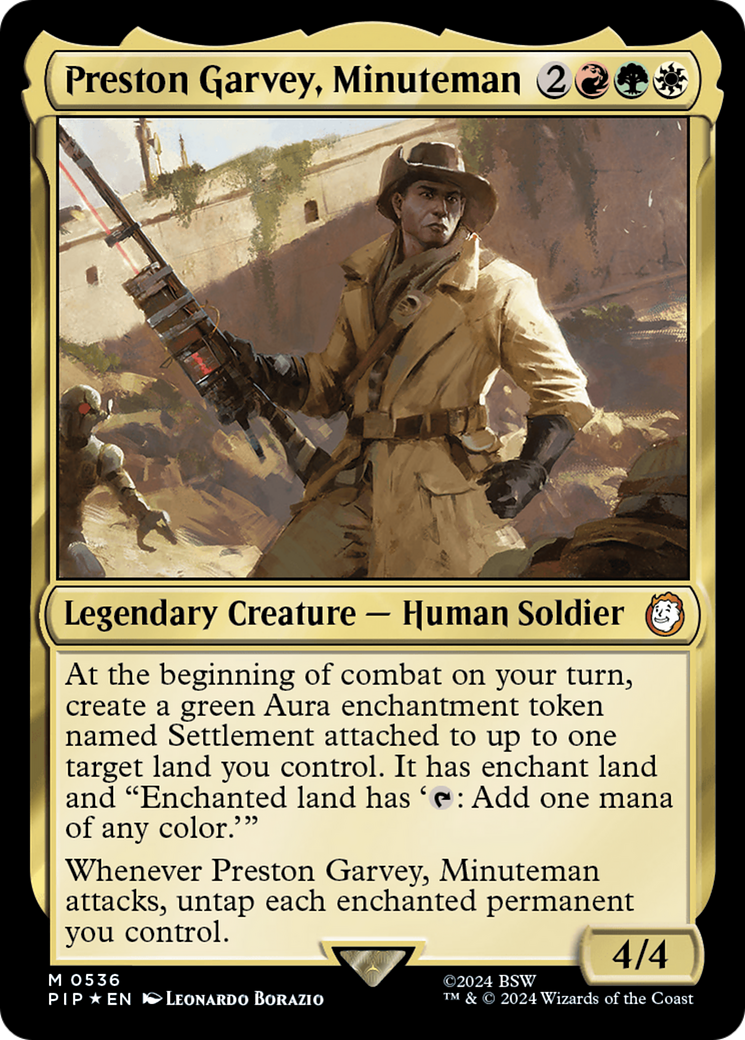 Preston Garvey, Minuteman (PIP-536) - Fallout Foil - Premium MTG Single from Wizards of the Coast - Just $1.06! Shop now at Game Crave Tournament Store