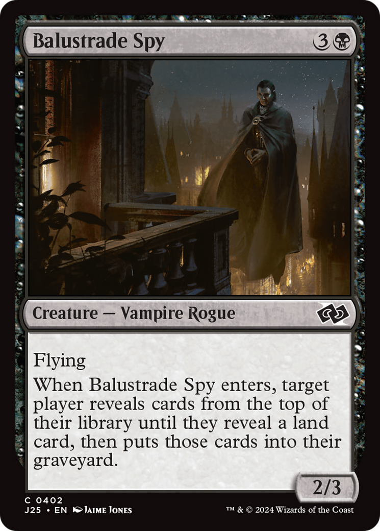 Balustrade Spy (J25-402) - Foundations Jumpstart - Premium MTG Single from Wizards of the Coast - Just $0.25! Shop now at Game Crave Tournament Store