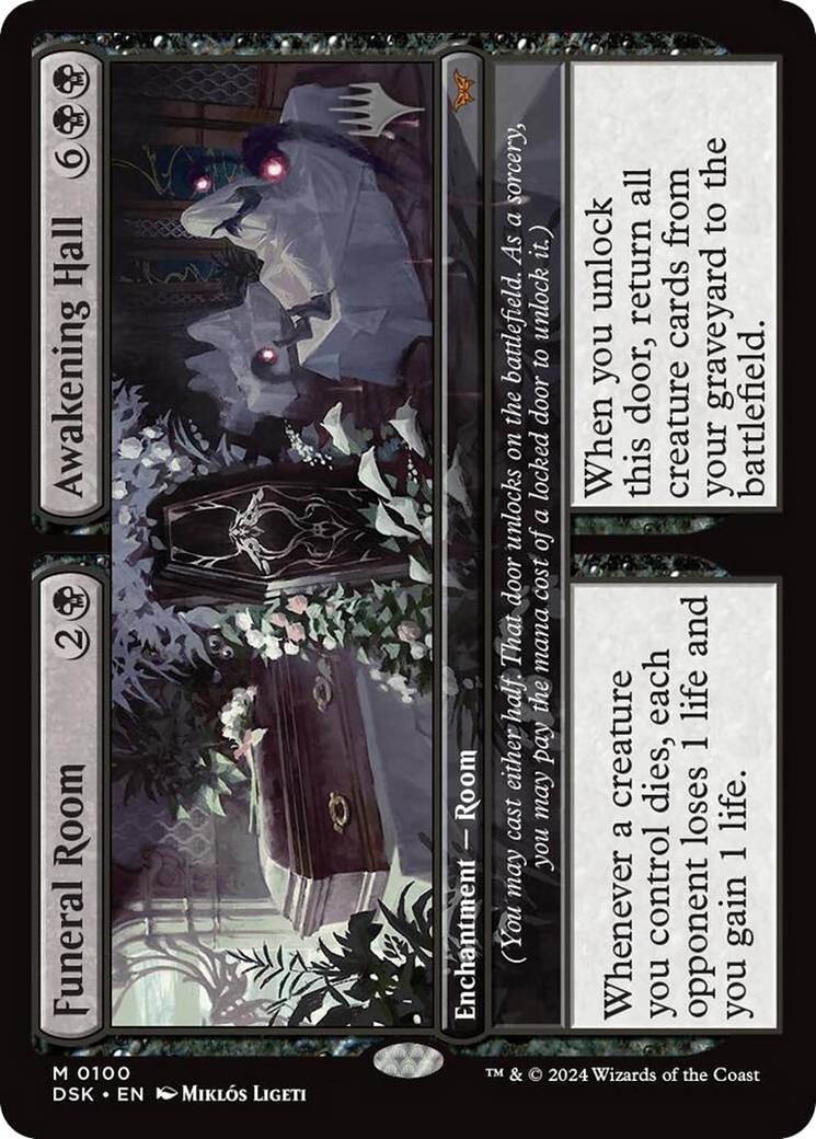 Funeral Room // Awakening Hall (PDSK-100P) - Duskmourn: House of Horror Promos - Premium MTG Single from Wizards of the Coast - Just $4.13! Shop now at Game Crave Tournament Store