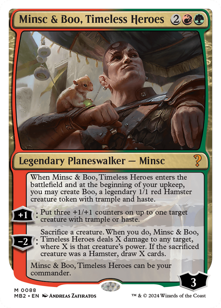 Minsc & Boo, Timeless Heroes (MB2-088) - Mystery Booster 2 - Premium MTG Single from Wizards of the Coast - Just $1.84! Shop now at Game Crave Tournament Store