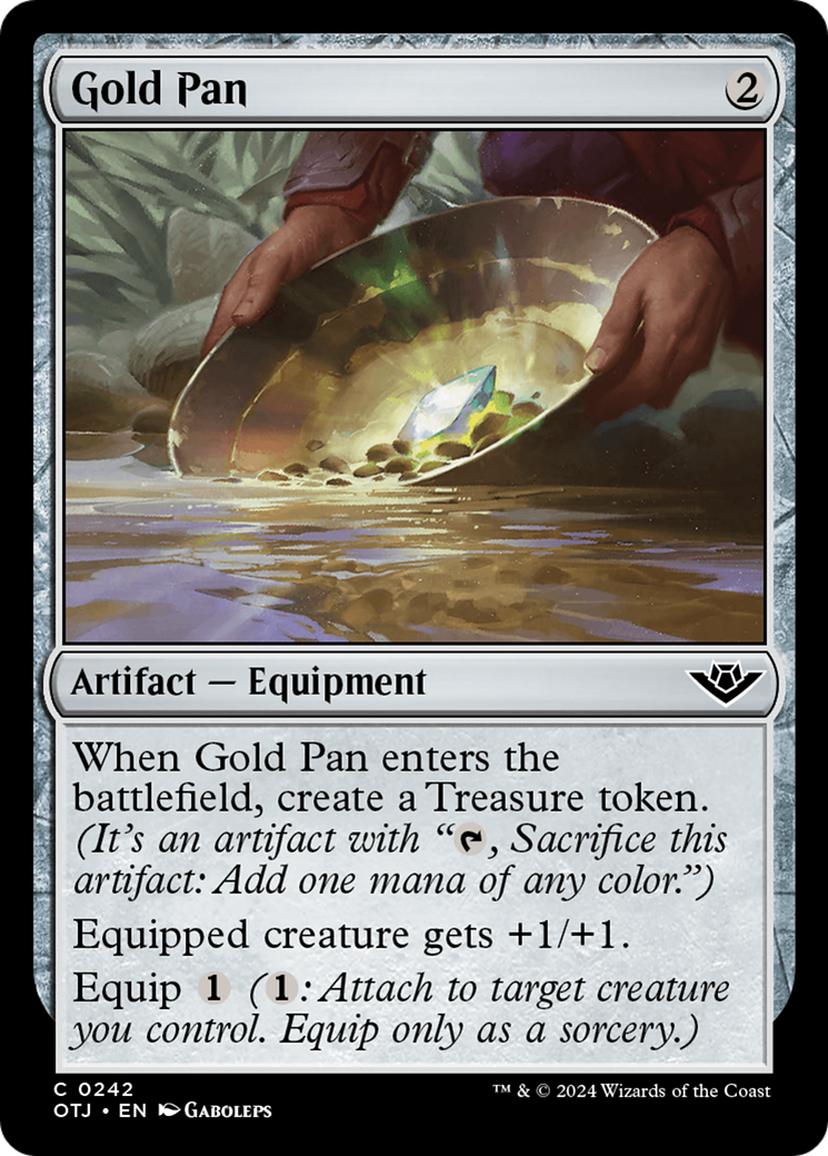 Gold Pan (OTJ-242) - Outlaws of Thunder Junction Foil - Premium MTG Single from Wizards of the Coast - Just $0.26! Shop now at Game Crave Tournament Store