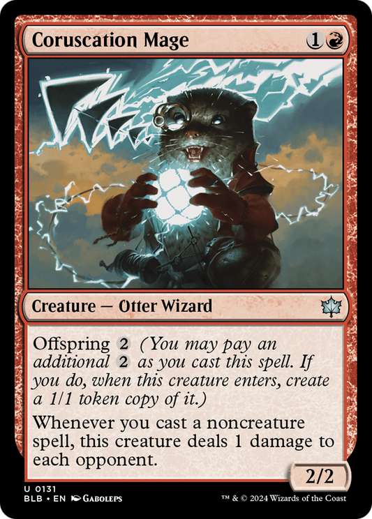 Coruscation Mage (BLB-131) - Bloomburrow - Premium MTG Single from Wizards of the Coast - Just $0.33! Shop now at Game Crave Tournament Store