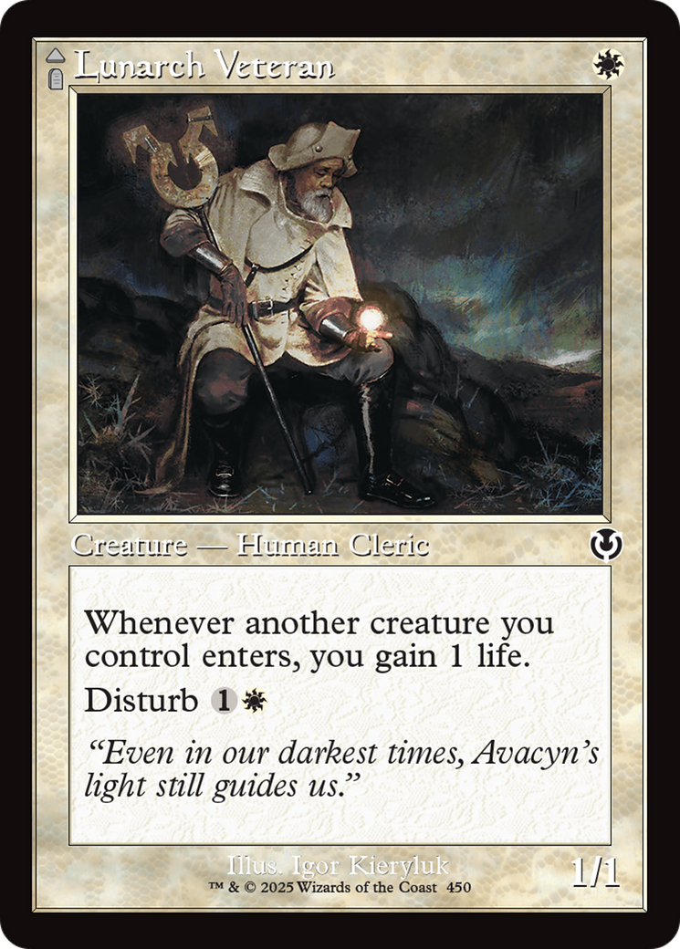 Lunarch Veteran // Luminous Phantom (Retro Frame) (-450) - Innistrad Remastered Foil - Premium MTG Single from Wizards of the Coast - Just $0.43! Shop now at Game Crave Tournament Store