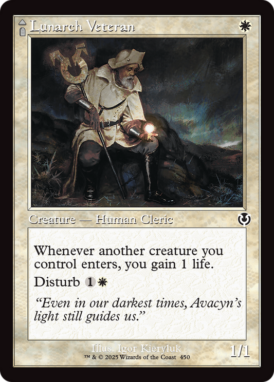 Lunarch Veteran // Luminous Phantom (Retro Frame) (-450) - Innistrad Remastered - Premium MTG Single from Wizards of the Coast - Just $0.25! Shop now at Game Crave Tournament Store