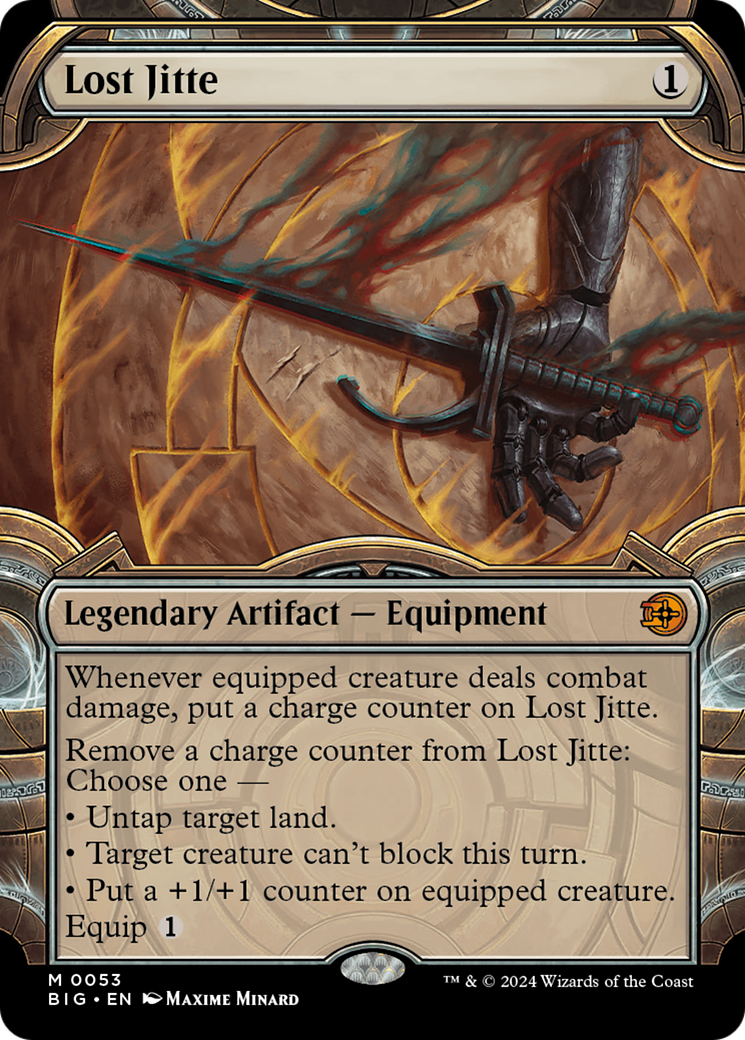 Lost Jitte (BIG-053) - The Big Score (Borderless) Foil - Premium MTG Single from Wizards of the Coast - Just $12.01! Shop now at Game Crave Tournament Store