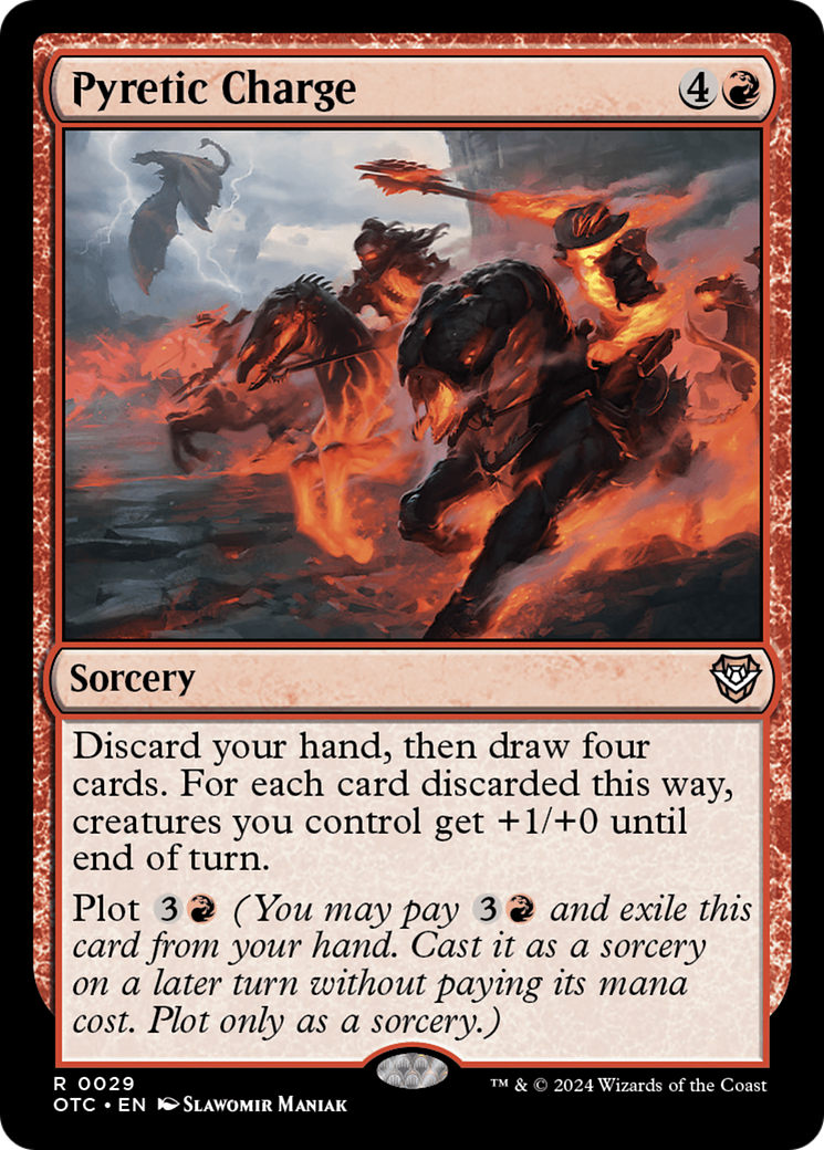 Pyretic Charge (OTC-029) - Outlaws of Thunder Junction Commander - Premium MTG Single from Wizards of the Coast - Just $0.25! Shop now at Game Crave Tournament Store